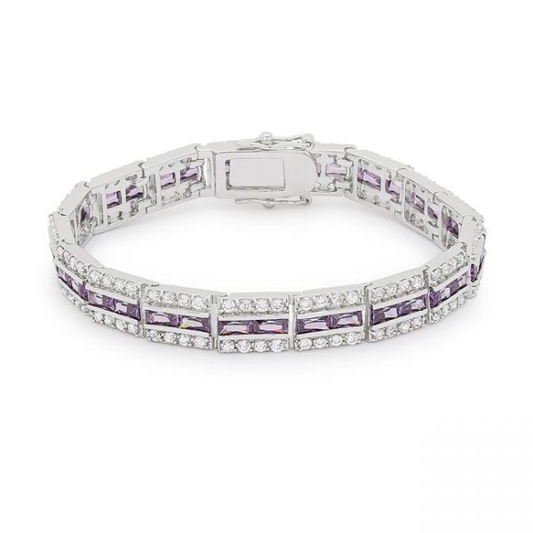 Balboa Purple Cubic Zirconia Bracelet