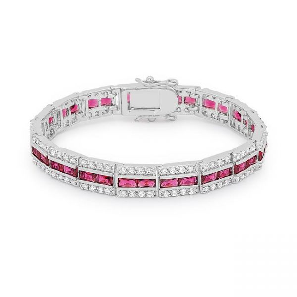 Balboa Red Cubic Zirconia Bracelet