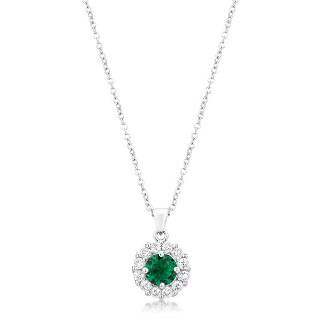 Bella Bridal Pendant in Green