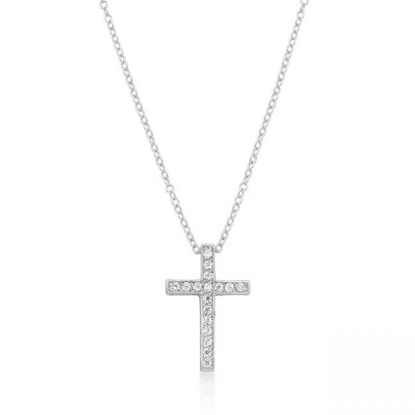 Cubic Zirconia Bling Cross Pendant