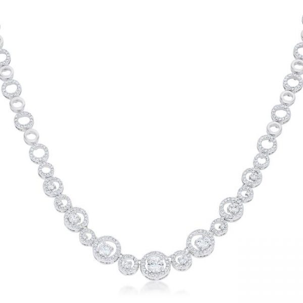 Graduated Cubic Zirconia Necklace