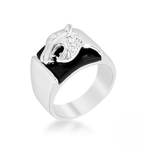 Onyx Panther Men's Ring