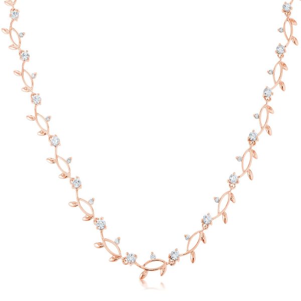 Rose Gold Tone Vineyard Necklace