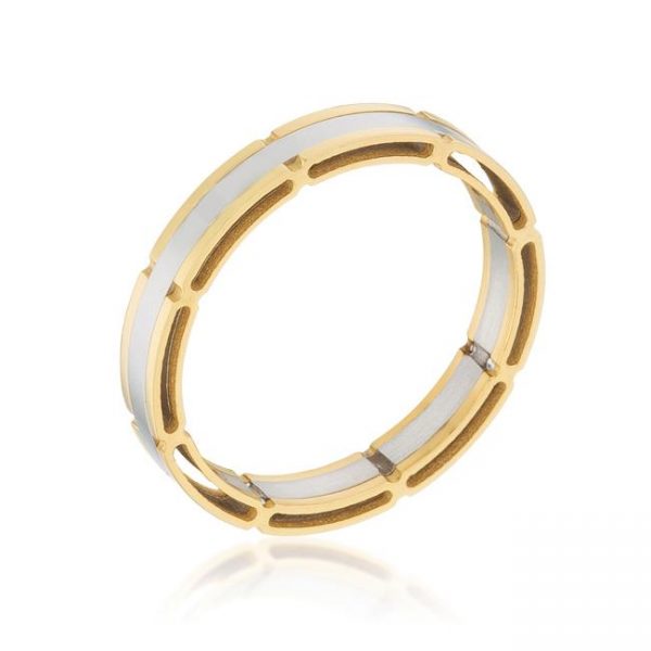 Two Tone Band Ring